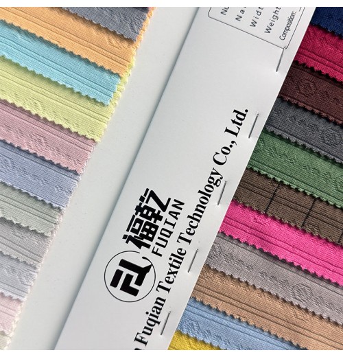 Stretchable 200gsm 93% Organic Cotton 7% Spandex Quick-dry Breathable Jacquard Knitted Fabric Stretchable 200gsm 93% Organic Cotton 7% Spandex Quick-dry Breathable Jacquard Knitted Fabric