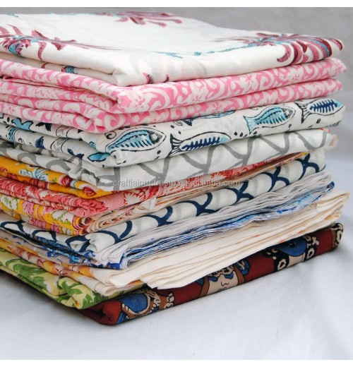 Wholesale Indian Handmade Cotton Fabric Jaipur Sanganeri Hand Block Printed Fabric Raw Material For Woman Dress Making Wholesale Indian Handmade Cotton Fabric Jaipur Sanganeri Hand Block Printed Fabric Raw Material For Woman Dress Making